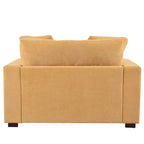 Chaise longue, tissu peluche, pieds en bois massif, 1–2 personnes