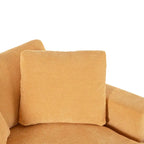 Chaise longue, tissu peluche, pieds en bois massif, 1–2 personnes