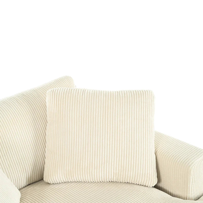 Chaise longue, tissu peluche, pieds en bois massif, 1–2 personnes