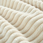 Chaise longue, tissu peluche, pieds en bois massif, 1–2 personnes