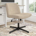 Fauteuil de bureau sans accoudoirs et sans roulettes, Individuel, Beige froid / Anthracite foncé / Crème clair