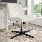 Fauteuil de bureau sans accoudoirs et sans roulettes, Individuel, Beige froid / Anthracite foncé / Crème clair