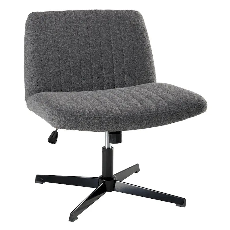 Fauteuil de bureau sans accoudoirs et sans roulettes, Individuel, Beige froid / Anthracite foncé / Crème clair