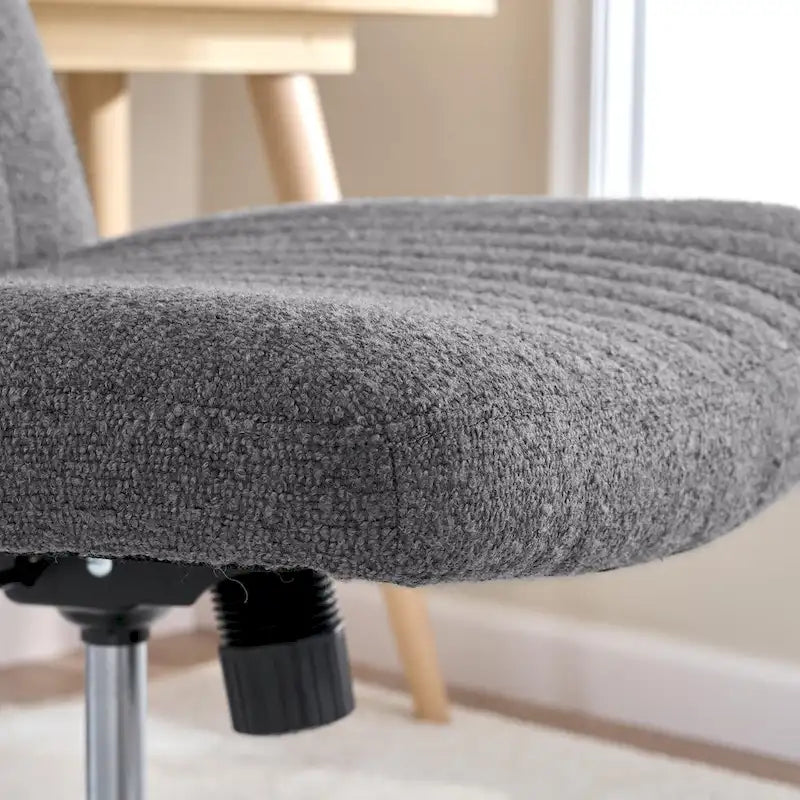 Fauteuil de bureau sans accoudoirs et sans roulettes, Individuel, Beige froid / Anthracite foncé / Crème clair