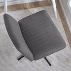 Fauteuil de bureau sans accoudoirs et sans roulettes, Individuel, Beige froid / Anthracite foncé / Crème clair