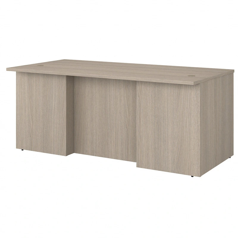 Bureau de direction de 183 cm – Chêne clair / Noyer cendré / Gris orage / Noyer noir, pour 1 personne