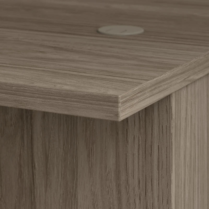 Bureau de direction de 183 cm – Chêne clair / Noyer cendré / Gris orage / Noyer noir, pour 1 personne
