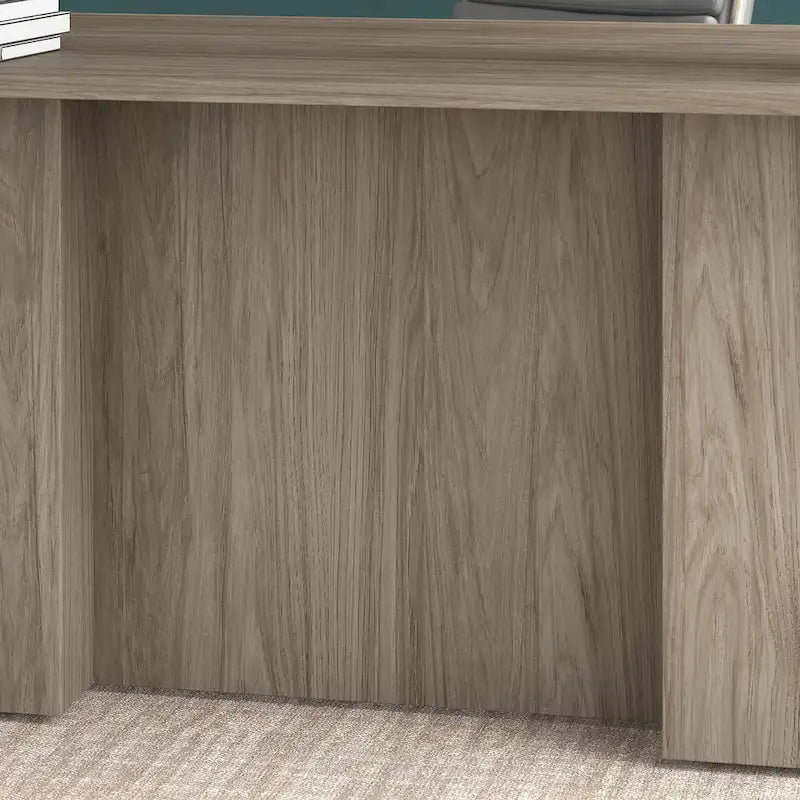 Bureau de direction de 183 cm – Chêne clair / Noyer cendré / Gris orage / Noyer noir, pour 1 personne