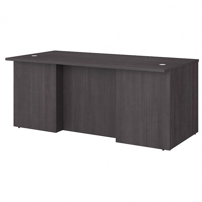Bureau de direction de 183 cm – Chêne clair / Noyer cendré / Gris orage / Noyer noir, pour 1 personne