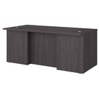 Bureau de direction de 183 cm – Chêne clair / Noyer cendré / Gris orage / Noyer noir, pour 1 personne