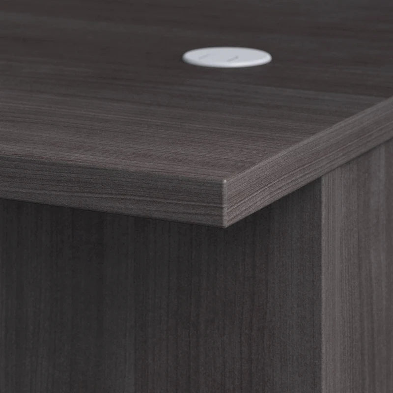 Bureau de direction de 183 cm – Chêne clair / Noyer cendré / Gris orage / Noyer noir, pour 1 personne