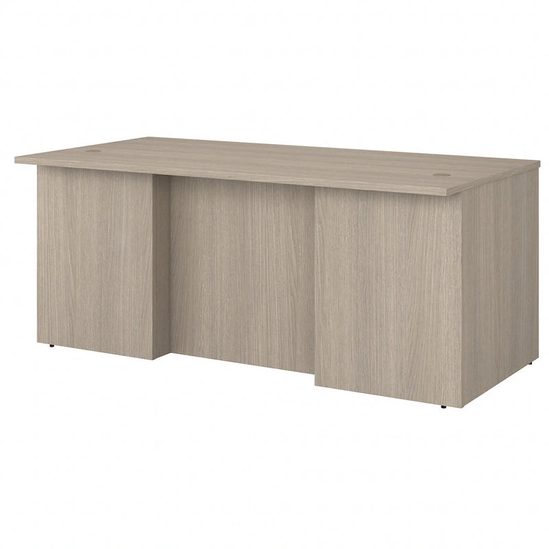 Bureau de direction de 183 cm – Chêne clair / Noyer cendré / Gris orage / Noyer noir, pour 1 personne