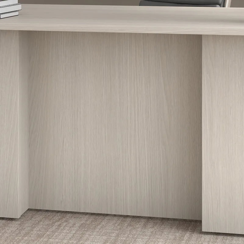 Bureau de direction de 183 cm – Chêne clair / Noyer cendré / Gris orage / Noyer noir, pour 1 personne