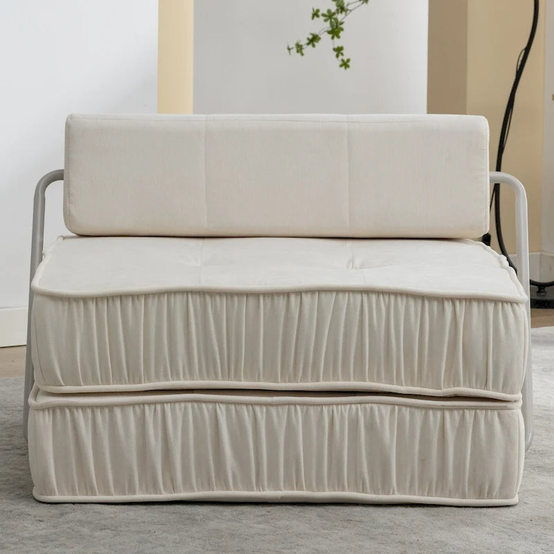 Fauteuil de canapé modulaire convertible en chenille, lit 1 place