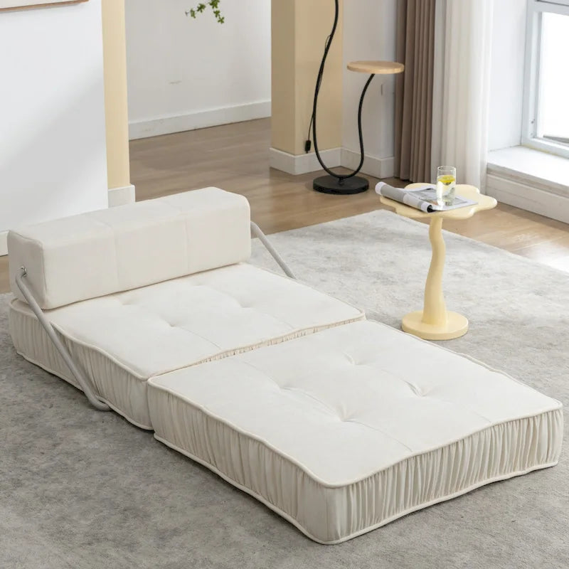 Fauteuil de canapé modulaire convertible en chenille, lit 1 place