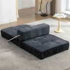 Fauteuil de canapé modulaire convertible en chenille, lit 1 place