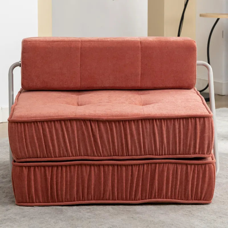 Fauteuil de canapé modulaire convertible en chenille, lit 1 place