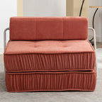 Fauteuil de canapé modulaire convertible en chenille, lit 1 place