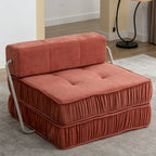 Fauteuil de canapé modulaire convertible en chenille, lit 1 place