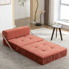 Fauteuil de canapé modulaire convertible en chenille, lit 1 place