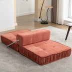Fauteuil de canapé modulaire convertible en chenille, lit 1 place