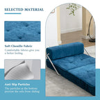 Fauteuil de canapé modulaire convertible en chenille, lit 1 place