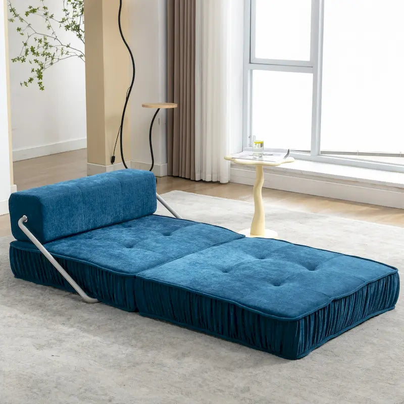 Fauteuil de canapé modulaire convertible en chenille, lit 1 place