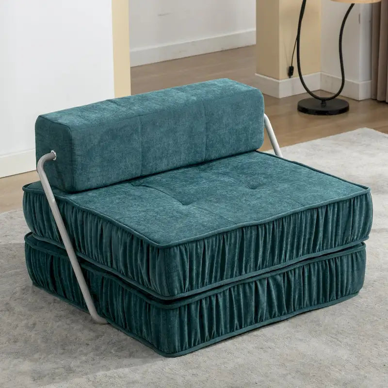 Fauteuil de canapé modulaire convertible en chenille, lit 1 place