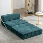 Fauteuil de canapé modulaire convertible en chenille, lit 1 place