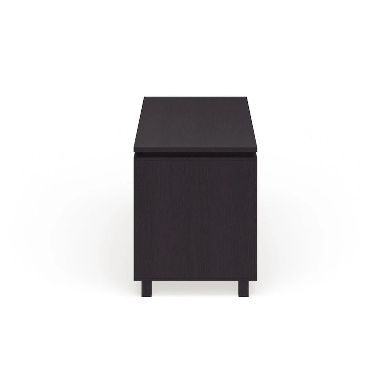 Bureau de télétravail 2 tiroirs Espresso 150 cm, 1 personne