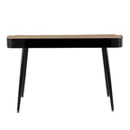 Bureau de travail mi-siècle, Noyer / Noir et Naturel / Bois naturel et noir, 1 personne