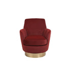 Fauteuil pivotant, Siège simple – Orange / Bleu Marine / Rouge