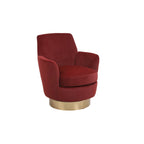 Fauteuil pivotant, Siège simple – Orange / Bleu Marine / Rouge