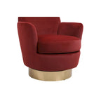 Fauteuil pivotant, Siège simple – Orange / Bleu Marine / Rouge
