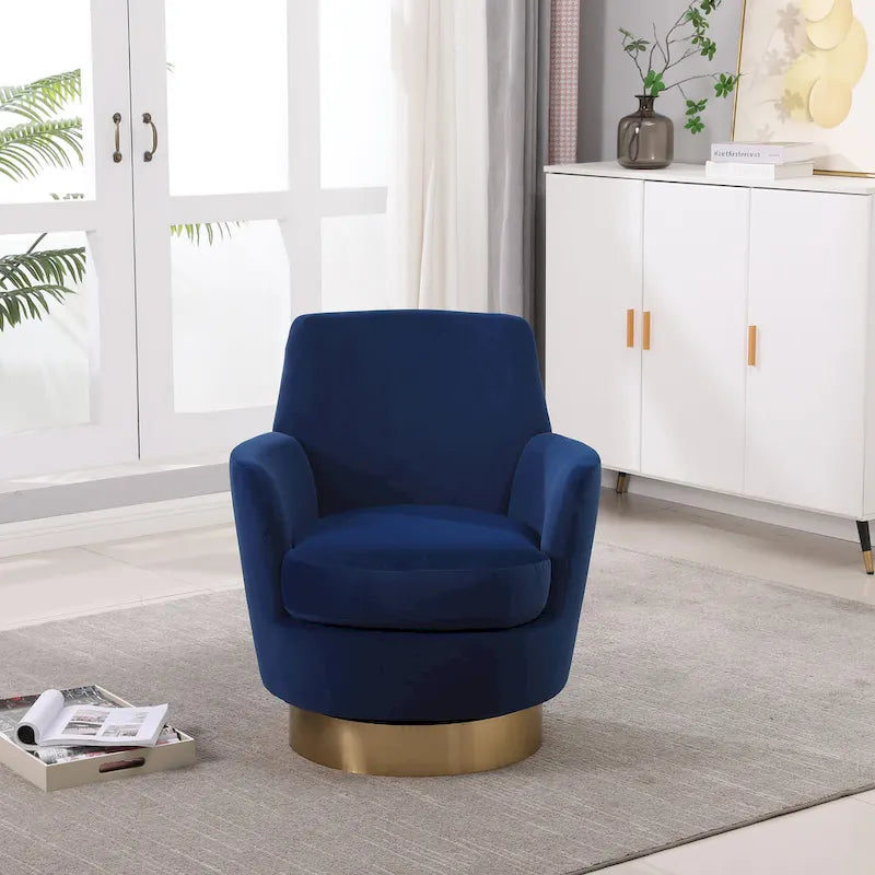 Fauteuil pivotant, Siège simple – Orange / Bleu Marine / Rouge
