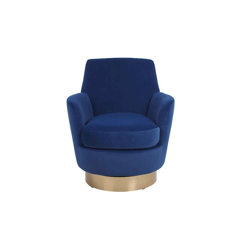 Fauteuil pivotant, Siège simple – Orange / Bleu Marine / Rouge