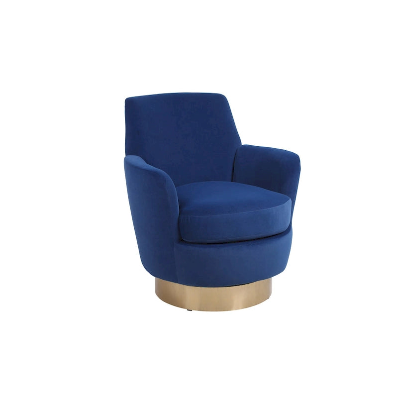 Fauteuil pivotant, Siège simple – Orange / Bleu Marine / Rouge