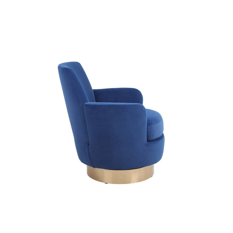 Fauteuil pivotant, Siège simple – Orange / Bleu Marine / Rouge