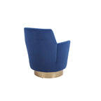 Fauteuil pivotant, Siège simple – Orange / Bleu Marine / Rouge