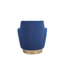 Fauteuil pivotant, Siège simple – Orange / Bleu Marine / Rouge