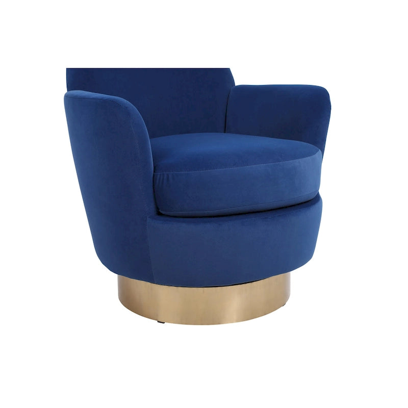 Fauteuil pivotant, Siège simple – Orange / Bleu Marine / Rouge