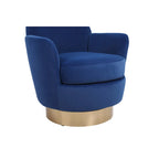 Fauteuil pivotant, Siège simple – Orange / Bleu Marine / Rouge