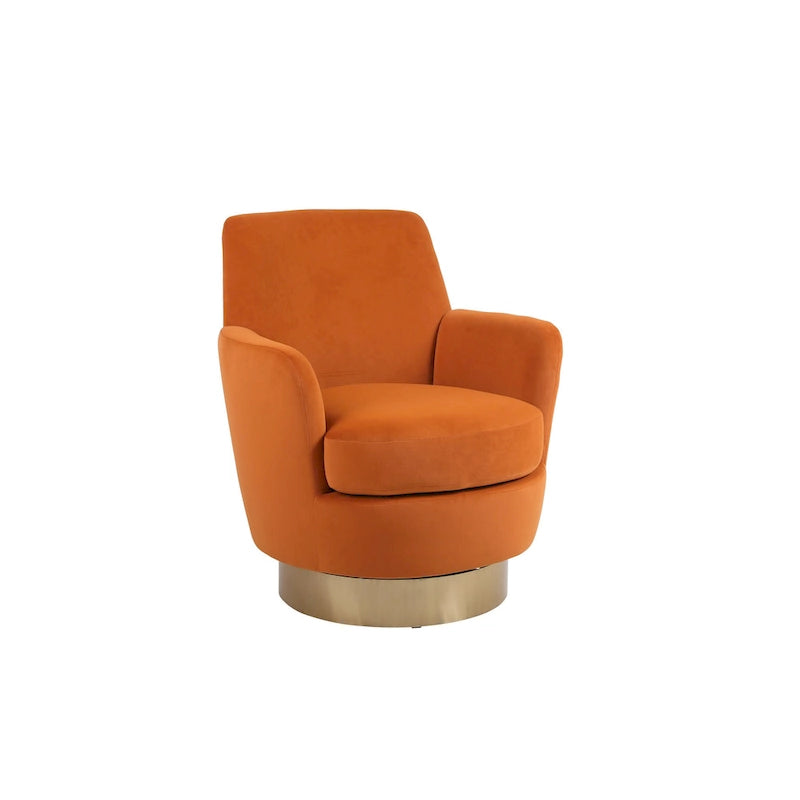 Fauteuil pivotant, Siège simple – Orange / Bleu Marine / Rouge