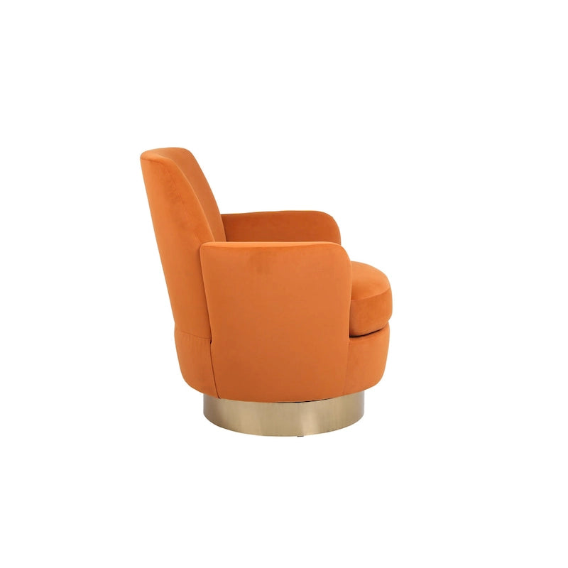 Fauteuil pivotant, Siège simple – Orange / Bleu Marine / Rouge