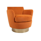Fauteuil pivotant, Siège simple – Orange / Bleu Marine / Rouge