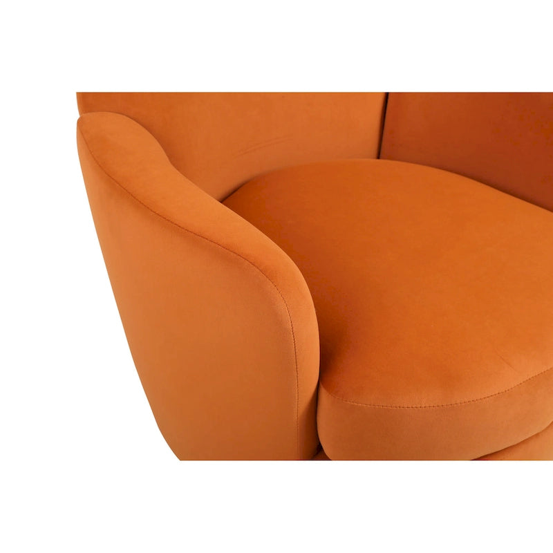 Fauteuil pivotant, Siège simple – Orange / Bleu Marine / Rouge