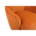 Fauteuil pivotant, Siège simple – Orange / Bleu Marine / Rouge