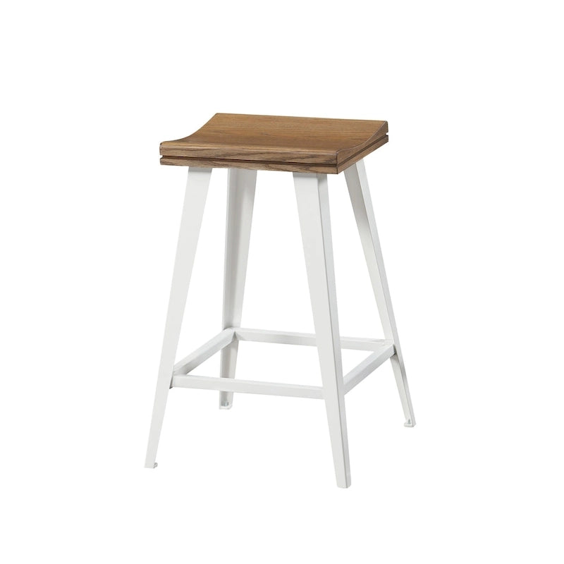 Ensemble de salle à manger 3 pièces hauteur comptoir avec piètement tréteau en acier – Gris antique / Chêne foncé / Vert antique, 2 places
