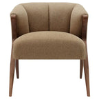 Fauteuil d'appoint du milieu du siècle, pieds Wishbone, siège simple – Vert / Crème