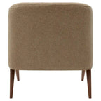 Fauteuil d'appoint du milieu du siècle, pieds Wishbone, siège simple – Vert / Crème